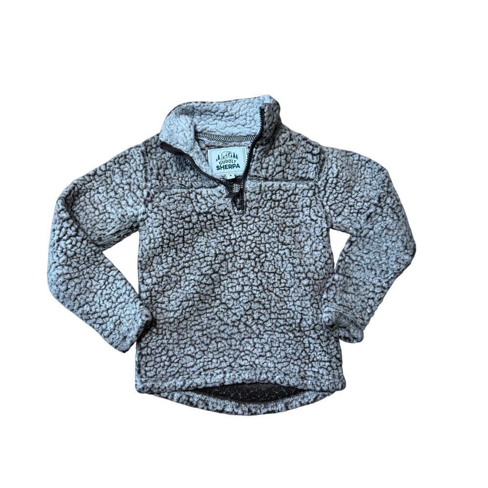 Cuddly Sherpa Boys 1/4 zip Sweatshirt/Sweater, size 4